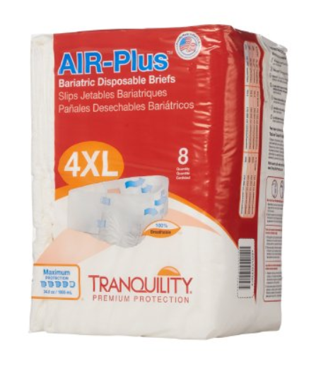 Unisex Adult Incontinence Brief Tranquility® AIR-Plus™ Bariatric